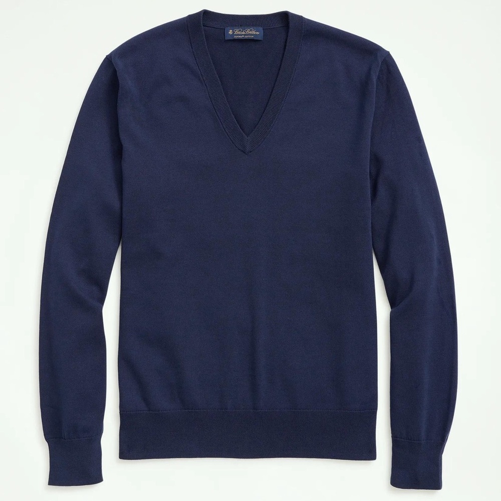 Brooks Brothers Supima Cotton V-Neck Sweater SZ. XL